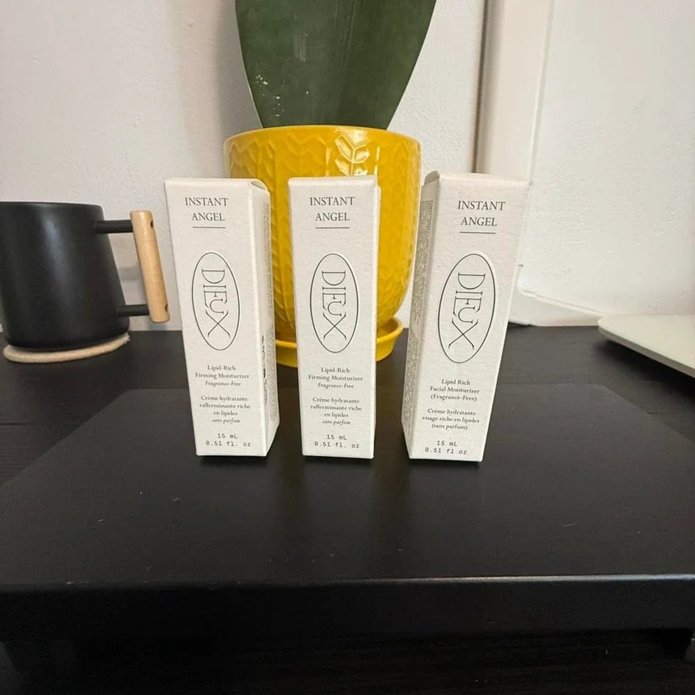 Dieux Instant Angel Lipid rich moisturizer 3 pack 15ml each nib